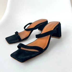 BY FAR Tanya Mule Sandals 37 Black Suede